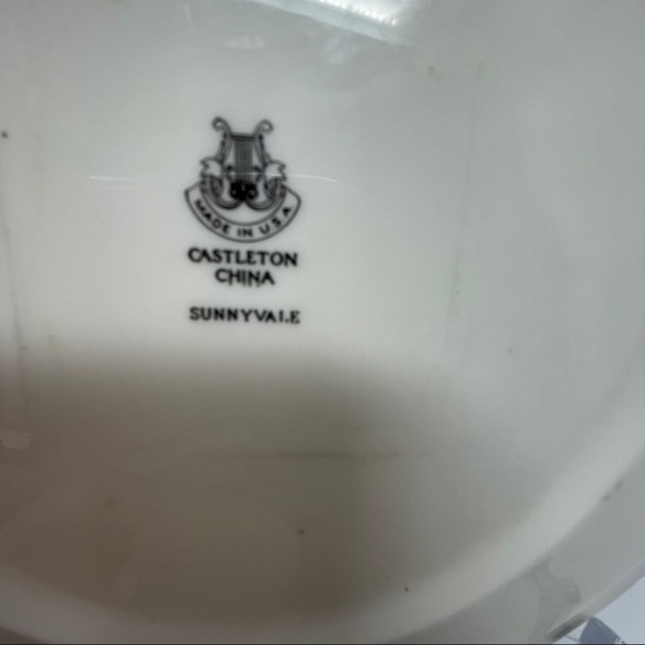 CASTLETON CHINA SUNNYVALE Vintage Dessert Plate - Picture 4 of 5